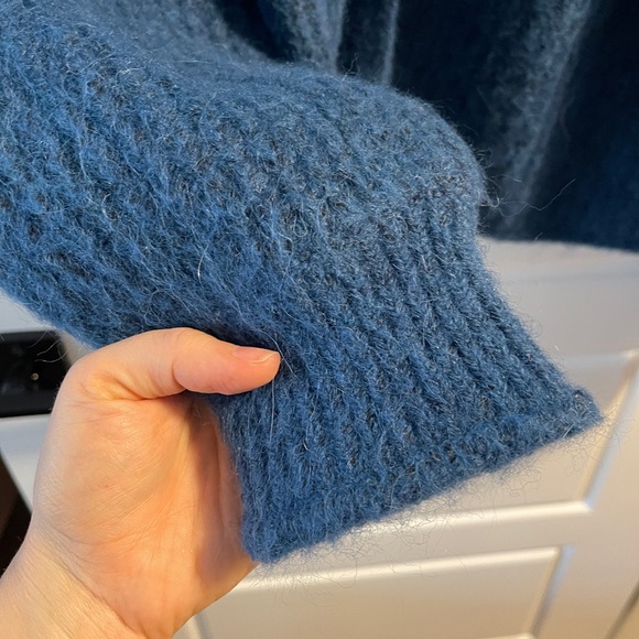 Zara super soft oversized cardigan - Blue Sz XL - Picture 3 of 4